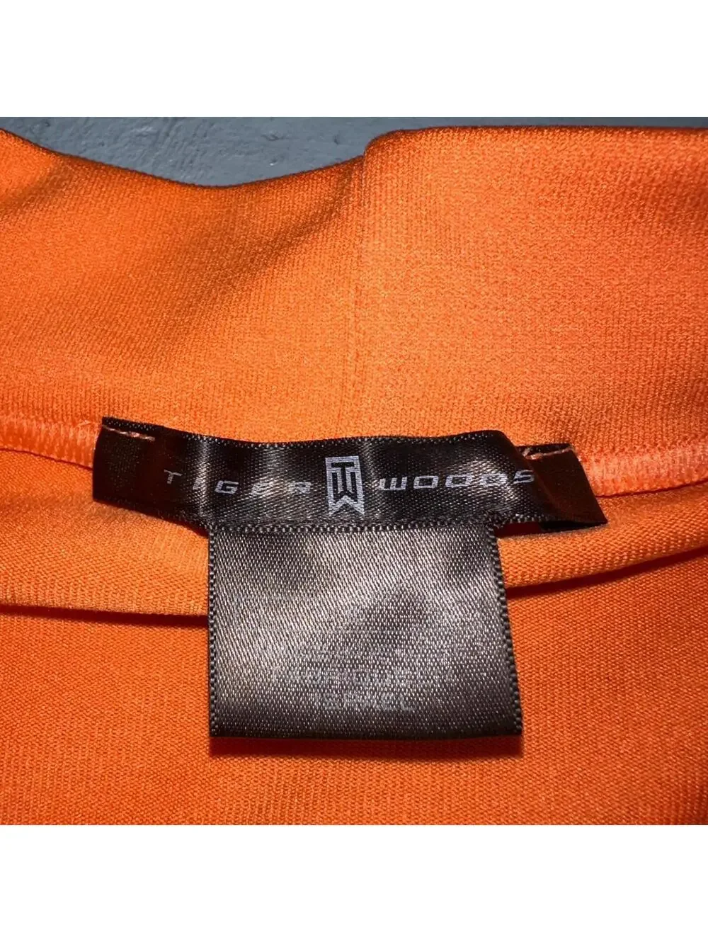 Nike Tiger Woods Polo Shirt Mens L Golf TW Performance Sun Orange VTG 90s Y2K